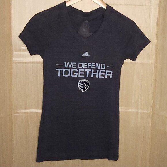Adidas Women's Sporting Kansas City MLS We Defend Top Small - Picture 1 of 5